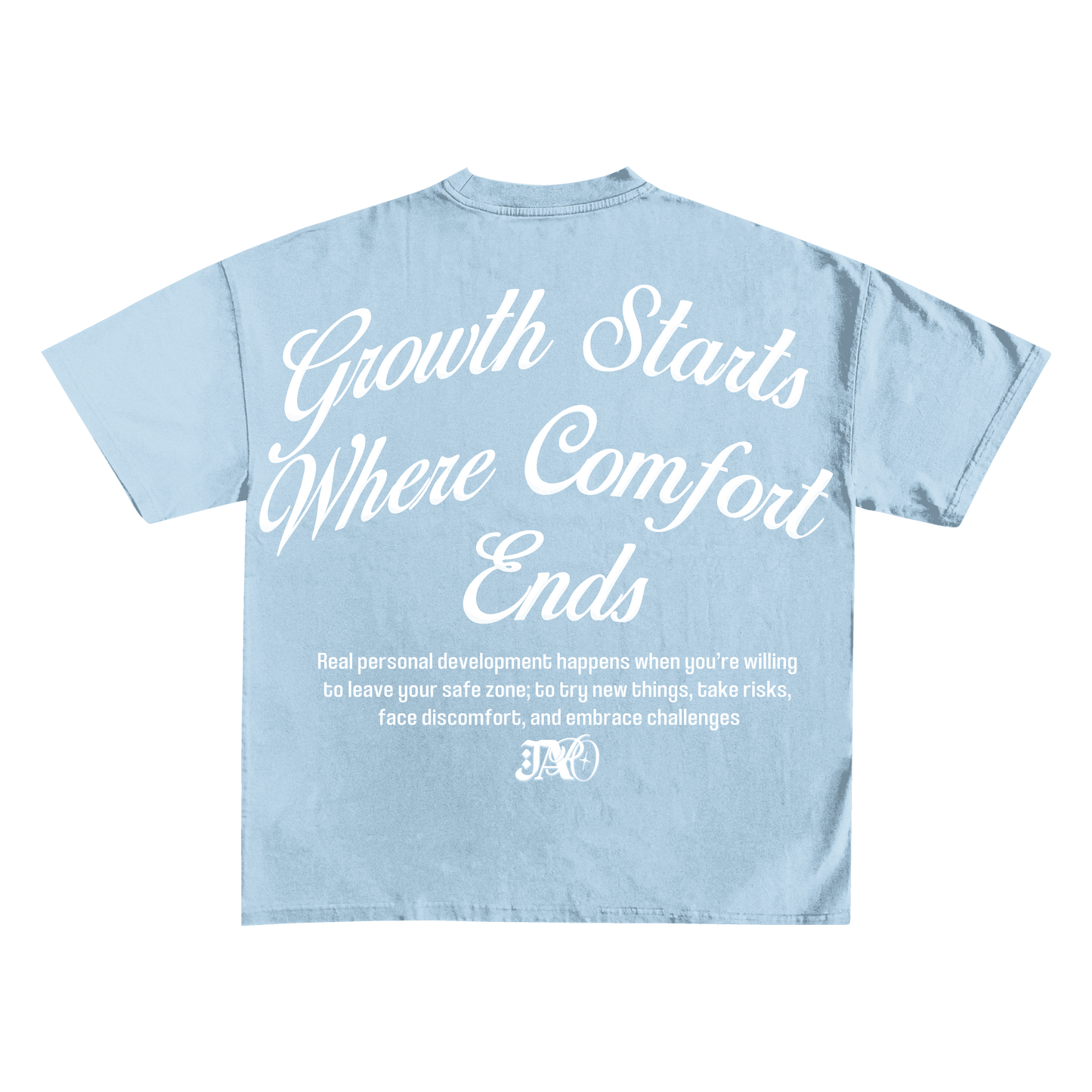 Puff Print Jaro Vol. 1 Oversized Shirt Baby Blue