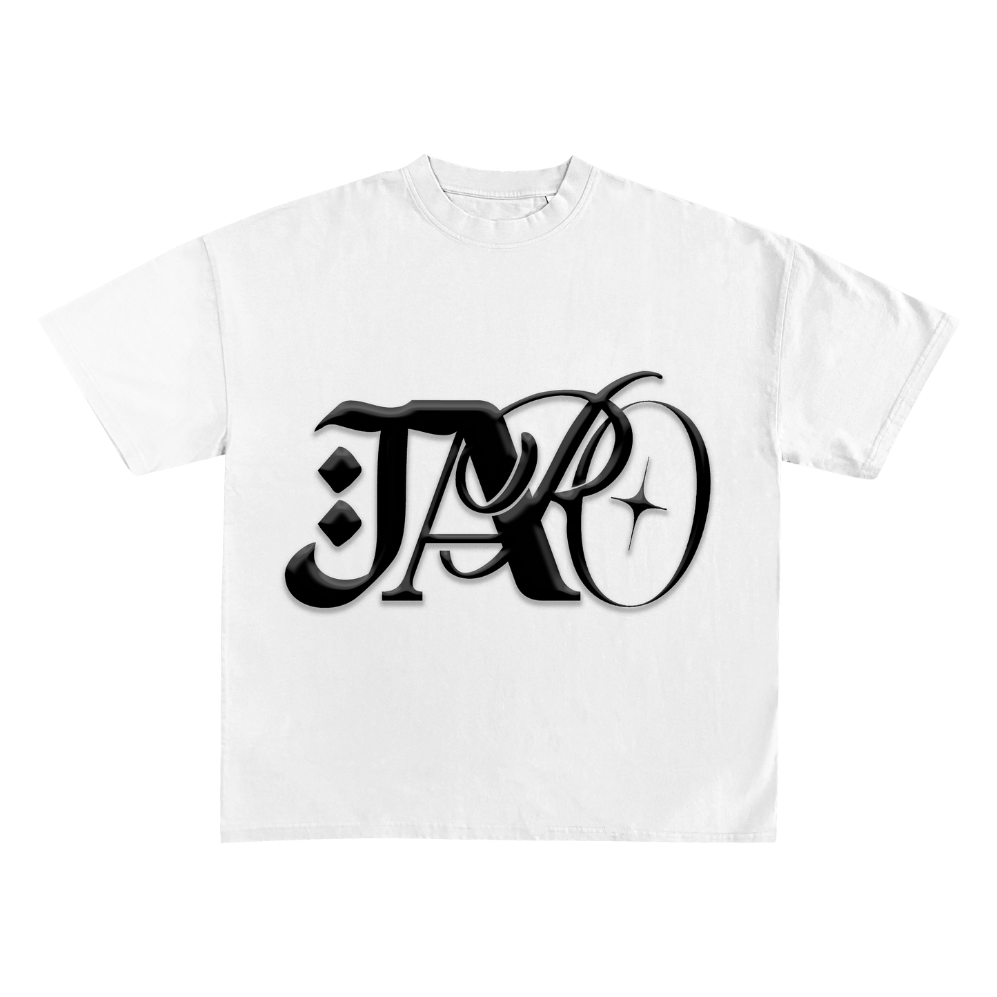 Puff Print Jaro Vol. 1 Oversized Shirt White